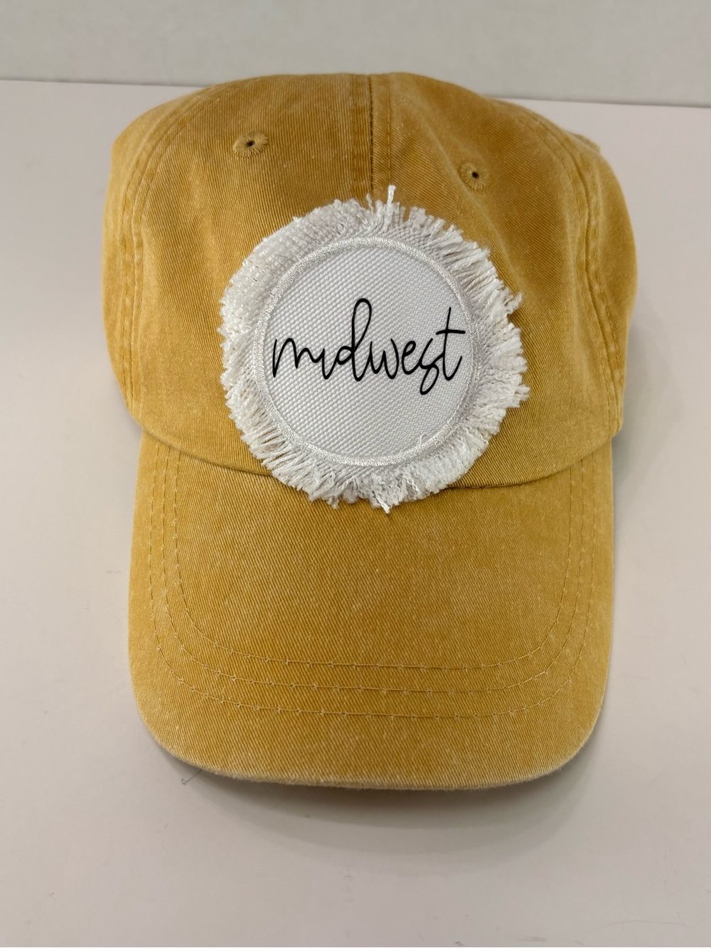 🧢 Adams Midwest Adjustable Baseball Cap – Mustard Yellow Cotton Hat